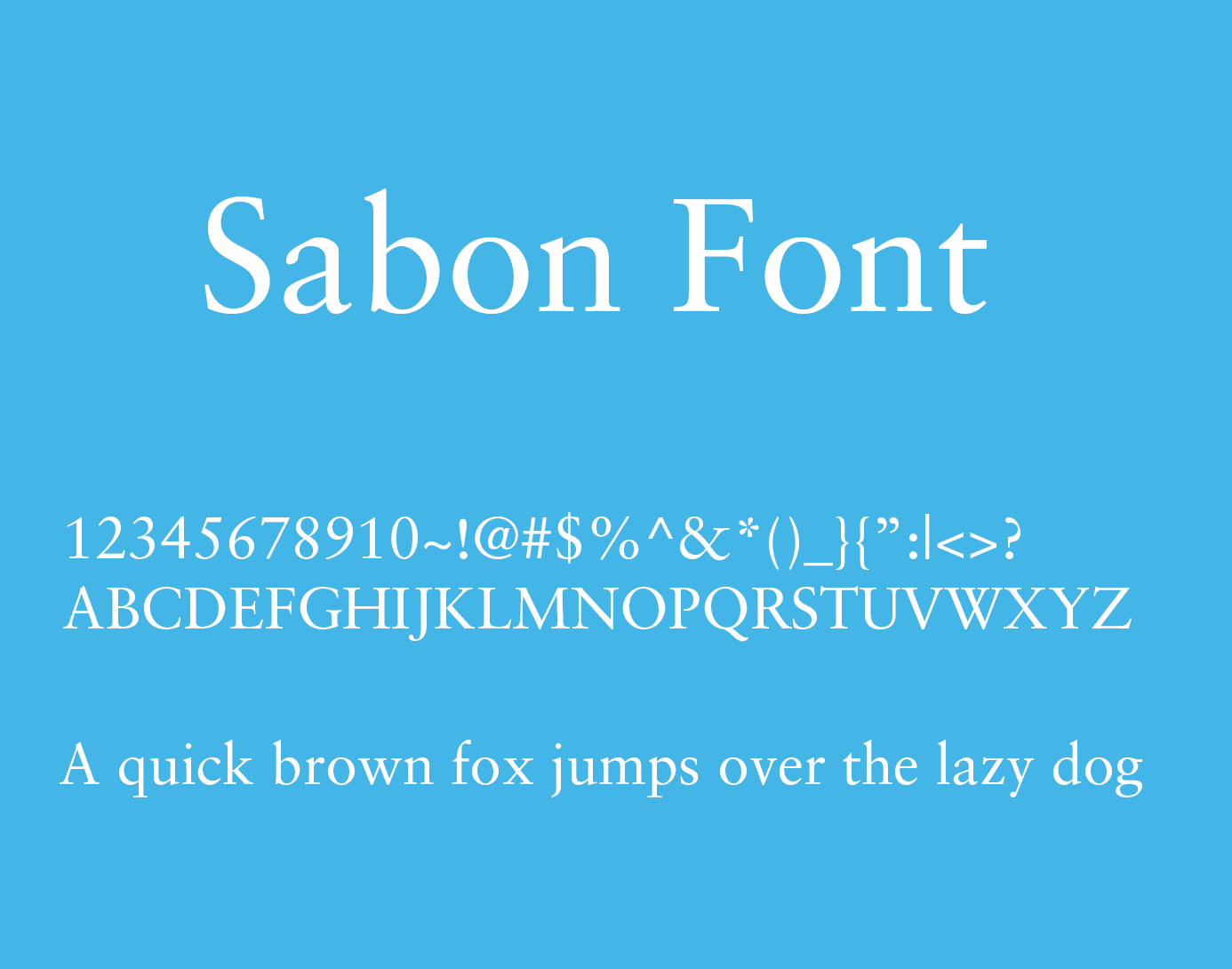 sabon font free